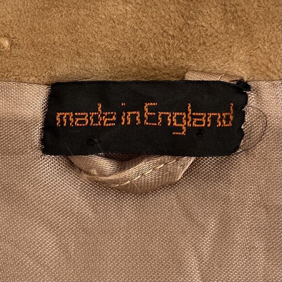 Tissavel France Faux Fur & Suede Coat S/M Luxury Old Money Chic England Vtg 70s - Picture 8 of 14